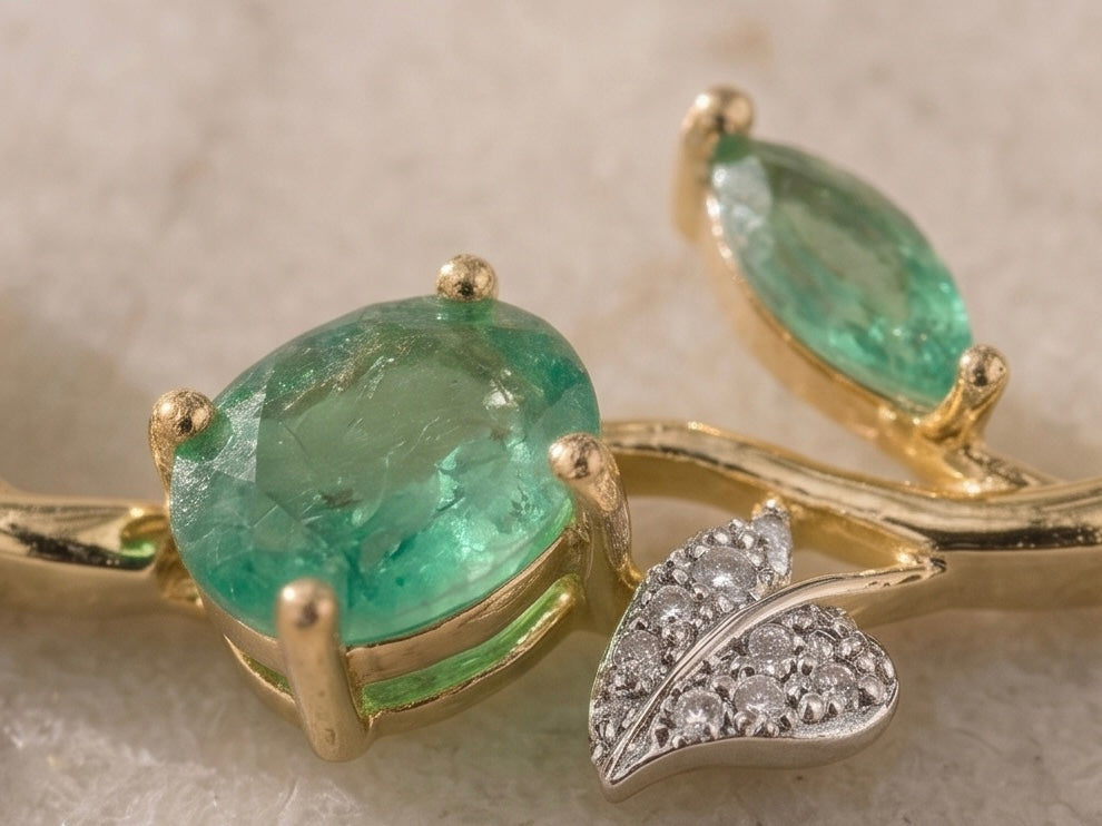 The "Enchanted Vine" Natural Emerald and Diamond Bracelet