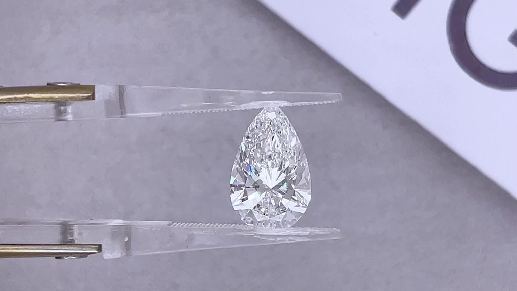 CVD LG720526645 3.00CT D VVS2 PEAR EX EX