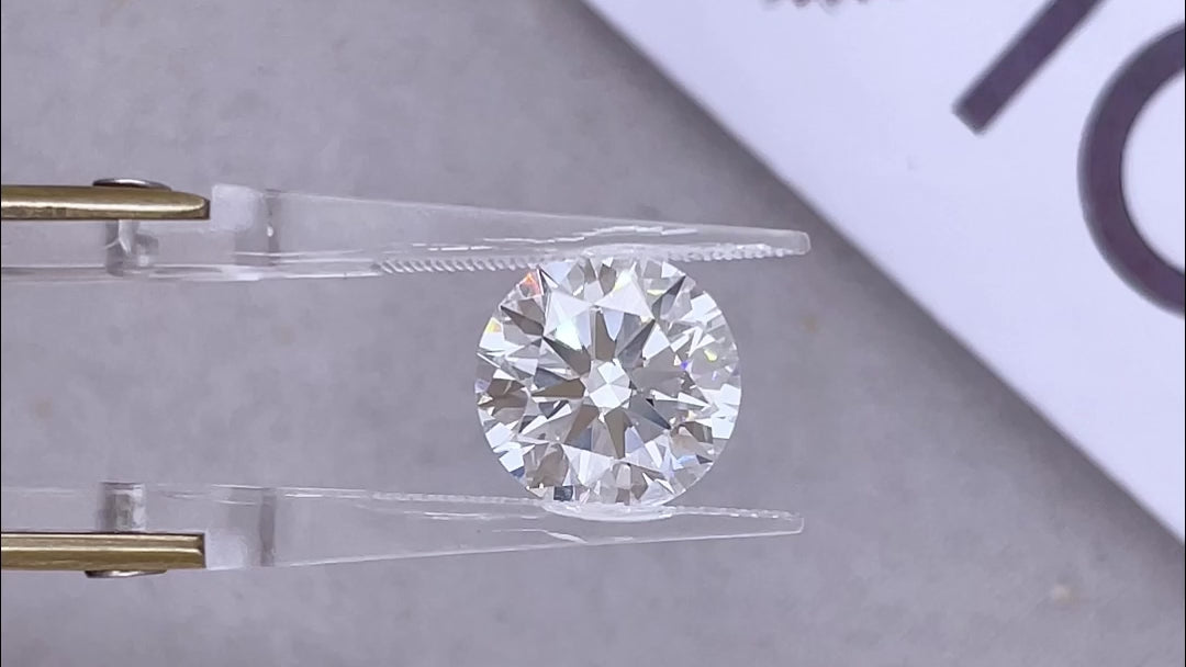 CVD LG704573586 5.01CT E VS1 ROUND EX EX