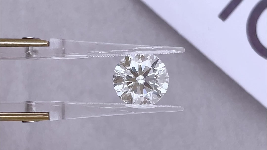 CVD LG705516929 4.05CT F VS2 ROUND EX EX