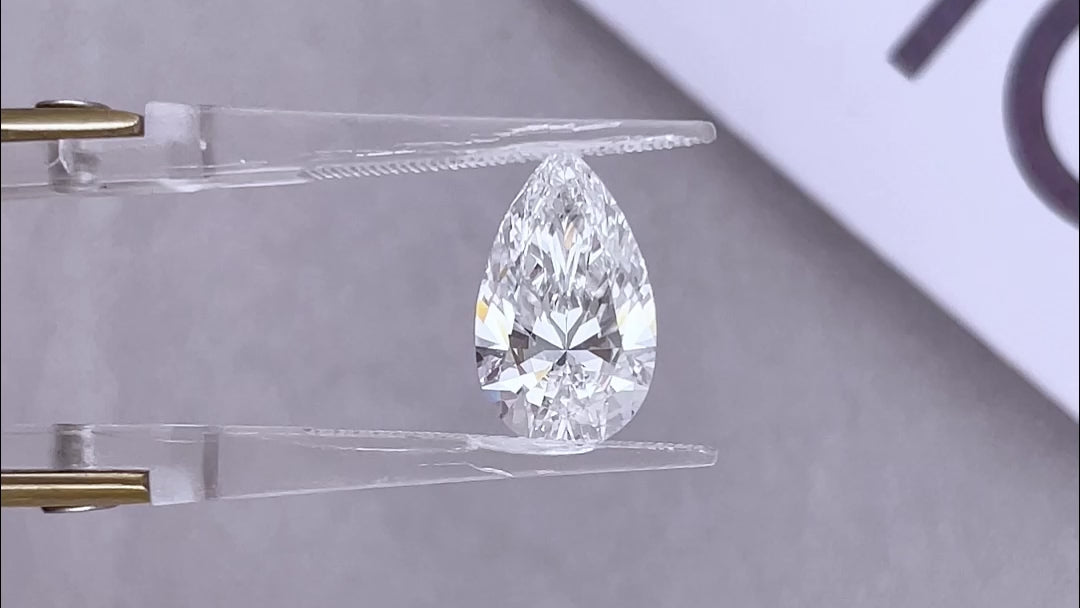 CVD LG717550848 3.08CT D VS1 PEAR EX EX