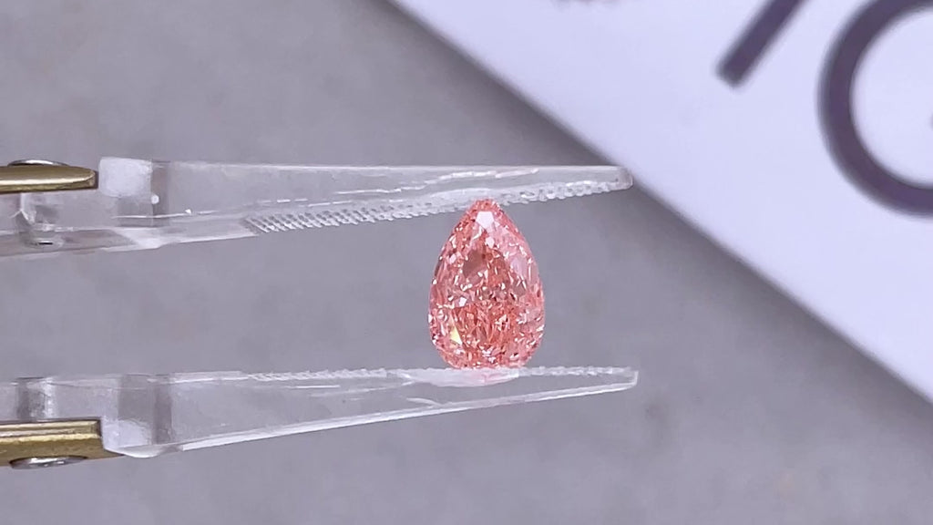 CVD LG687528667 1.15CT PINK VS1 PEAR EX EX