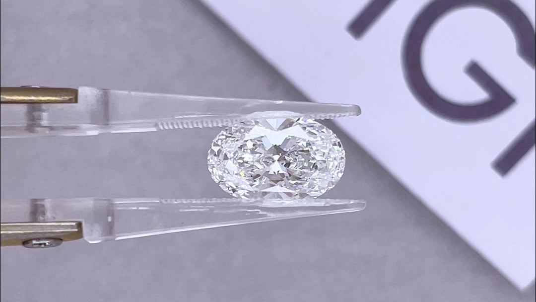 CVD LG710505165 3.09CT D VS2 OVAL EX EX EX